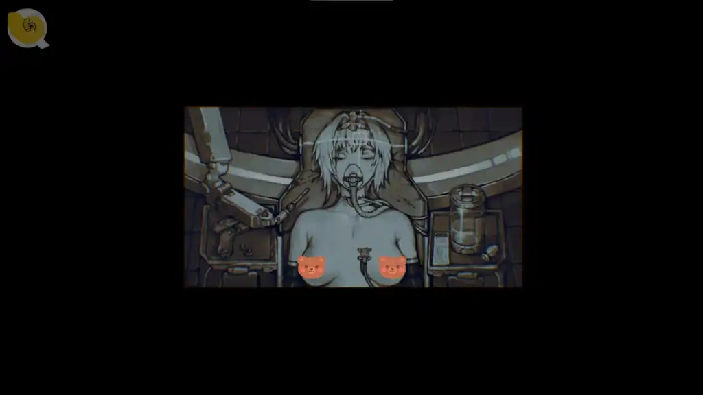《CYANBRAIN》失憶少女甦醒 CG，角色被束縛在裝置中｜《CYANBRAIN》失忆少女苏醒 CG，角色被束缚在装置中｜『CYANBRAIN』記憶を失った少女が装置の中で目覚めるCG