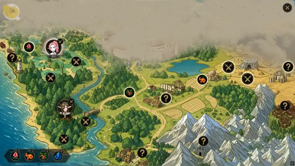Elven Holes Must Fall 地圖小關卡與BOSS，玩家可同時蒐集素材｜Elven Holes Must Fall 地图小关卡与BOSS，玩家可同时收集素材｜Elven Holes Must Fall マップ小ステージとボス、素材収集も可能