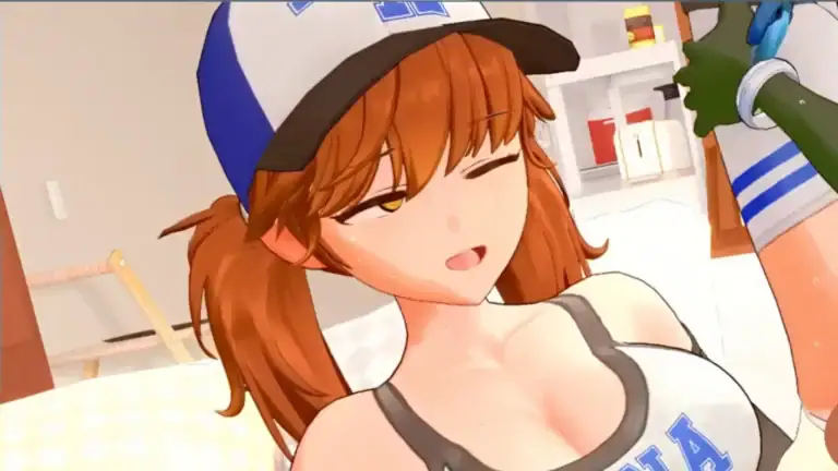 NTR 網站文章精選圖片，女角戴帽子露出嬌羞表情｜NTR 网站文章精选图片，女角戴帽子露出娇羞表情｜『NTR』記事アイキャッチ画像、帽子をかぶった女性キャラが照れた表情