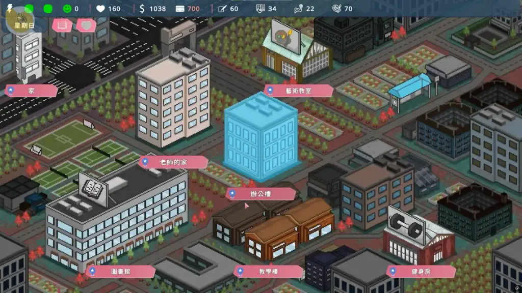 每日行動地圖互動|每日行动地图互动|デイリー行動マップの操作|Daily Action Map Interaction 城市地圖互動畫面|城市地图互动画面|都市マップのインタラクション画面|City map interaction screen