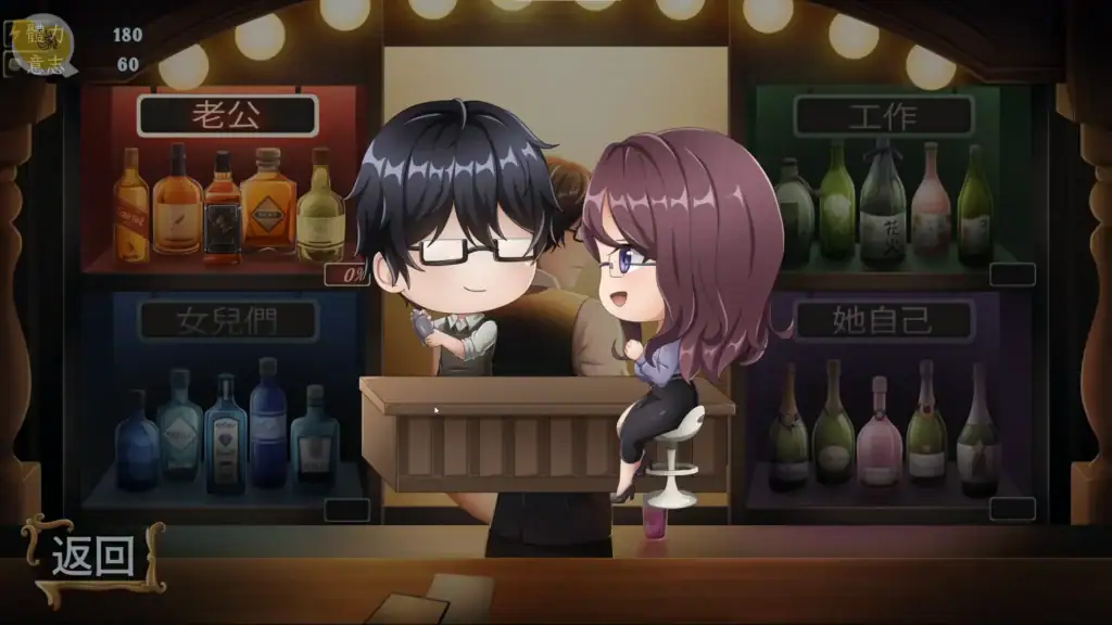 戀愛莊園－家教篇 玲奈酒吧傾訴場景，表達生活壓力與情緒｜恋爱庄园－家教篇 玲奈酒吧倾诉场景，表达生活压力与情绪｜恋愛莊園－家庭教師編 レナがバーで悩みを語るシーン