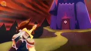 Spellbound Beauties 勇者走向紫色魔王城的冒險開場畫面｜Spellbound Beauties 勇者走向紫色魔王城的冒险开场画面｜『Spellbound Beauties』勇者が紫の魔王城へ向かうシーン｜Spellbound Beauties hero walking toward the purple demon castle