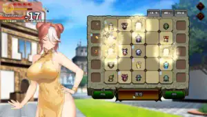 魔物女王蕾歐娜的棋盤戰鬥畫面，顯示 5×5 格的戰棋布局｜魔物女王蕾欧娜的棋盘战斗画面，显示 5×5 格的战棋布局｜魔物女王レオナの戦闘画面。5×5 のボードにユニットが配置されている状態｜Battle screen of Demon Queen Leona showing a 5×5 tactical grid