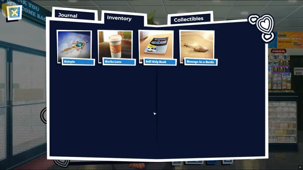 《Hey Stranger! I Dare You to Love Me!》結局道具介面|《Hey Stranger! I Dare You to Love Me!》结局道具界面|『Hey Stranger! I Dare You to Love Me!』エンディングアイテム画面|Ending Items Interface – Hey Stranger! I Dare You to Love Me! 《Hey Stranger! I Dare You to Love Me!》物品欄介面,包含可影響不同女角結局的關鍵道具|《Hey Stranger! I Dare You to Love Me!》物品栏界面,包含可影响不同女主结局的关键道具|『Hey Stranger! I Dare You to Love Me!』エンディング分岐に関わるアイテム一覧画面|Inventory screen from “Hey Stranger! I Dare You to Love Me!” showing key items for branching heroine endings