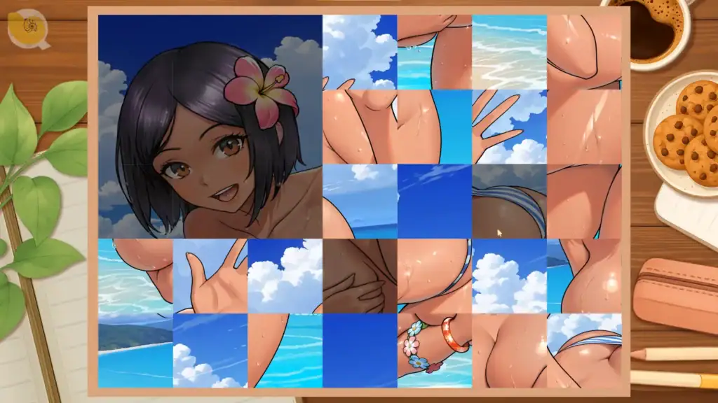 Memories with You 拖曳拼圖的小遊戲畫面｜Memories with You 拖曳拼图的小游戏画面｜『Memories with You』ピースを動かして完成させるパズルミニゲーム｜Memories with You tile-sliding puzzle mini-game