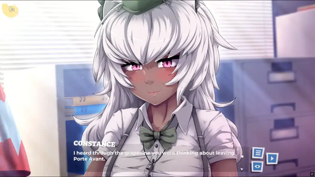 《Hey Stranger! I Dare You to Love Me!》事務所妹妹結局|《Hey Stranger! I Dare You to Love Me!》事务所妹妹结局|『Hey Stranger! I Dare You to Love Me!』事務所ヒロインエンディング|Office Girl Ending – Hey Stranger! I Dare You to Love Me! 《Hey Stranger! I Dare You to Love Me!》事務所妹妹的結局畫面,角色在室內展示情緒反應的劇情片段|《Hey Stranger! I Dare You to Love Me!》事务所妹妹的结局画面,角色在室内展示情绪反应的剧情片段|『Hey Stranger! I Dare You to Love Me!』事務所の少女が感情を見せるエンディングシーン|Ending scene featuring the office girl character in “Hey Stranger! I Dare You to Love Me!” showing her emotional reaction indoors