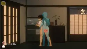 姊姊在水族箱後方與主角進行後背位像素互動｜姐姐在水族箱后方与主角进行后背位像素互动｜姉キャラが水槽の前で後背位のピクセルシーンを行う場面｜Pixel scene of the older sister engaging in a rear position near the aquarium