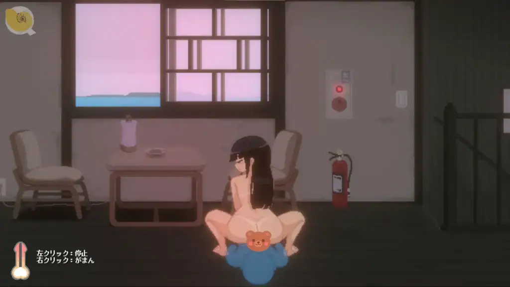 妹妹在室內房間以騎乘位與主角互動的像素畫面｜妹妹在室内房间以骑乘位与主角互动的像素画面｜室内で妹キャラが騎乗位で主人公と向き合うピクセルシーン｜Pixel scene of the younger sister riding on top of the protagonist indoors