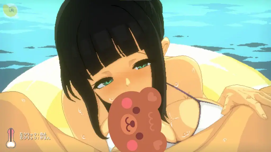 妹妹在海邊沙地上為主角進行口部服務的近距離特寫｜妹妹在海边沙地上为主角进行口部服务的近距离特写｜海辺の砂浜で妹キャラが口の行為を行うアップシーン｜Close-up of the younger sister performing oral service on the beach