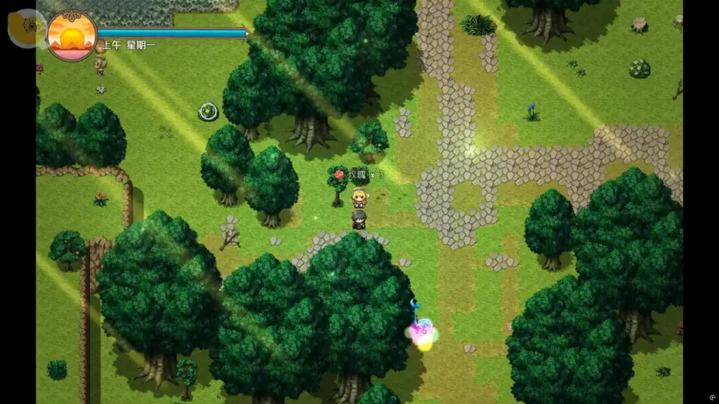 森林區域的野外探索地圖畫面｜森林区域的野外探索地图画面｜森のフィールド探索マップ｜Outdoor field exploration map in the forest