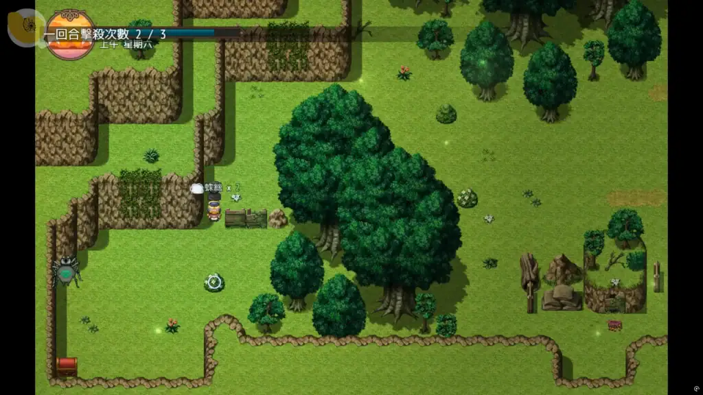 森林地圖中的大型敵人 BOSS 遭遇畫面｜森林地图中的大型敌人BOSS遭遇画面｜森フィールドでのボス遭遇シーン｜Boss encounter in a forest field map