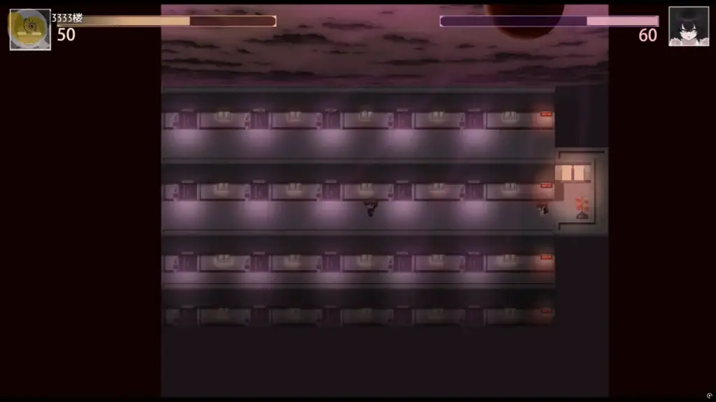 整棟公寓內部成為追逐與躲避空間的俯視畫面｜整栋公寓内部成为追逐与躲避空间的俯视画面｜アパート全体が舞台となる追跡マップ｜The entire apartment used as a chase arena