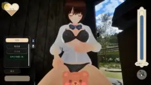 《なつねえ ～僕が恋した30日～》3D互動中可更換角色服裝的畫面｜《なつねえ ～我所恋慕的30天～》3D互动中可更换角色服装的画面｜『なつねぇ ～僕が恋した30日～』衣装切り替え対応インタラクション｜Outfit change during interaction in Natsunee