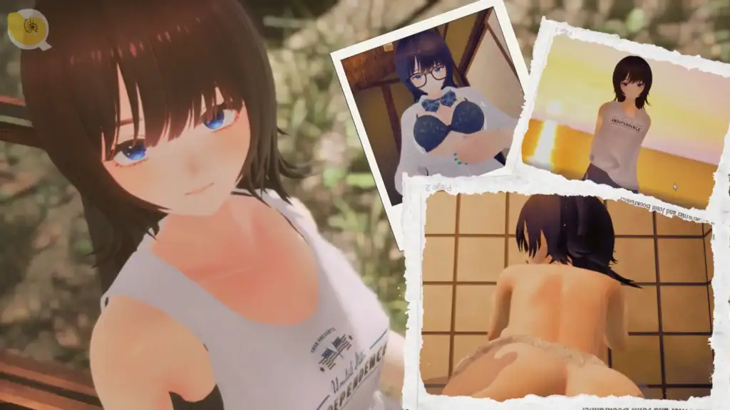 〉なつねえ～僕が恋した30日～〈3D角色主視覺合成圖，展現姐姐不同場景與光影表現｜〉なつねえ～我所恋慕的30天～〈3D角色主视觉合成图，展现姐姐在不同场景下的画面表现｜『なつねぇ～僕が恋した30日～』3Dヒロインのビジュアルコラージュ、複数シーンの表現｜3D heroine visual collage from Natsunee: The 30 Days I Fell in Love