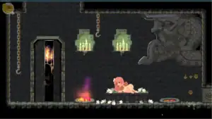 LEWD GOD 淫神的捧げもの 遊戲畫面，少女被遺棄於地下迷宮中甦醒的開場場景｜LEWD GOD 淫神的捧げもの 游戏画面，少女被遗弃在地下迷宫中苏醒的开场场景｜LEWD GOD 淫神の捧げもの ゲーム画面，地下迷宮で少女が目覚める導入シーン｜LEWD GOD gameplay scene, girl awakening in an underground dungeon