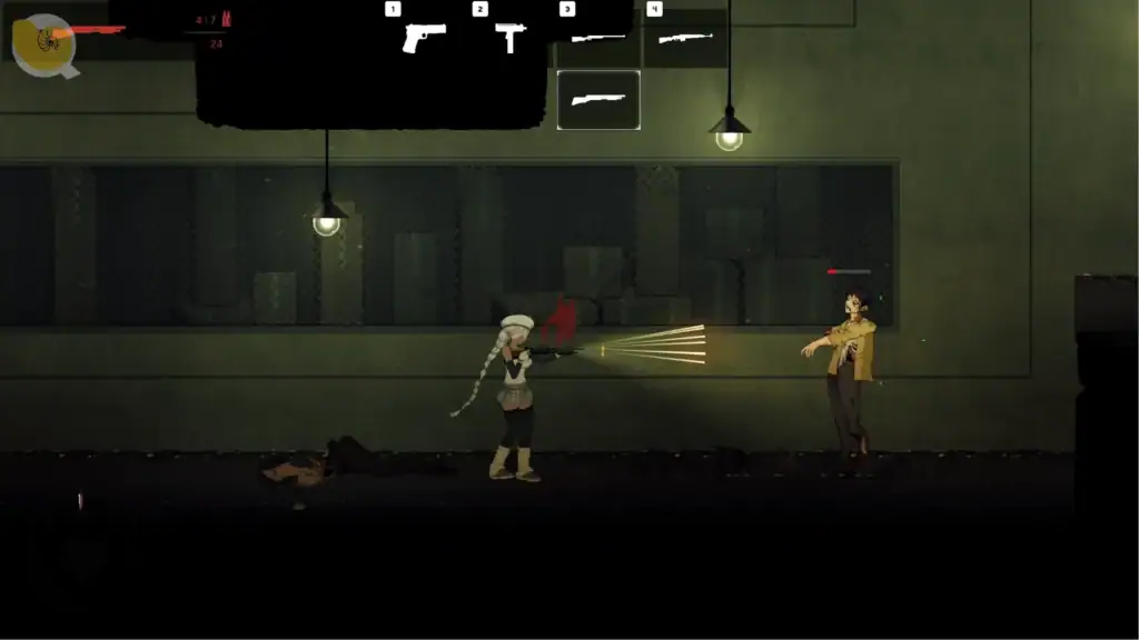 CelSector 槍戰戰鬥畫面 橫向射擊玩法｜CelSector 枪战战斗画面 横向射击玩法｜CelSector 横スクロール 銃撃戦闘｜CelSector side-scrolling gun combat gameplay