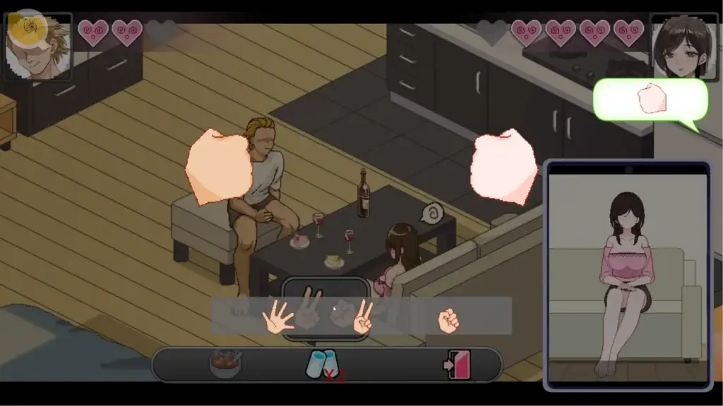 《NTR狂熱 NTRaholic》QTE 調教玩法與夜生活行動畫面｜《NTR狂热 NTRaholic》QTE 调教玩法与夜生活行动画面｜NTRaholic QTE調教 夜の行動｜NTRaholic QTE interaction night life gameplay