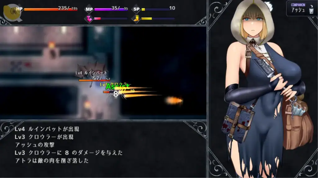 アンホーリーメイデン Unholy Maiden 戰鬥系統畫面 傳統回合制操作介面｜アンホーリーメイデン Unholy Maiden 战斗系统画面 传统回合制操作界面｜アンホーリーメイデン Unholy Maiden 戦闘システム 従来型ターン制UI｜Unholy Maiden traditional turn-based combat system