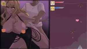 《NTR狂熱 NTRaholic》夜生活支線 金髮妹妹互動小遊戲畫面｜《NTR狂热 NTRaholic》夜生活支线 金发妹妹互动小游戏画面｜NTRaholic 夜生活サブイベント 金髪少女｜NTRaholic nightlife side quest blonde girl scene