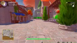 偽世界樹的巫女城鎮地圖探索移動與區域尋找互動畫面｜伪世界树的巫女城镇地图探索移动与区域寻找互动｜偽世界樹の巫女街マップ探索移動システム｜Fake World Tree Shrine Maiden town map exploration movement