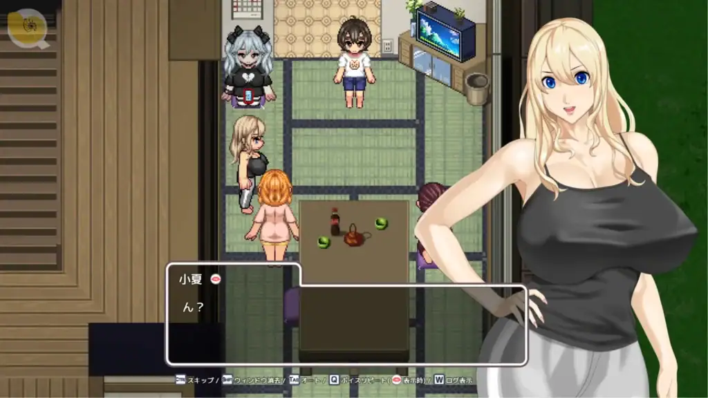 《おててつないで》女性角色立繪搭配室內劇情對話場景｜《おててつないで》女性角色立绘搭配室内剧情对话场景｜『おててつないで』女性キャラ立ち絵と室内会話シーン｜Otetetsunaide indoor story dialogue with female character portrait