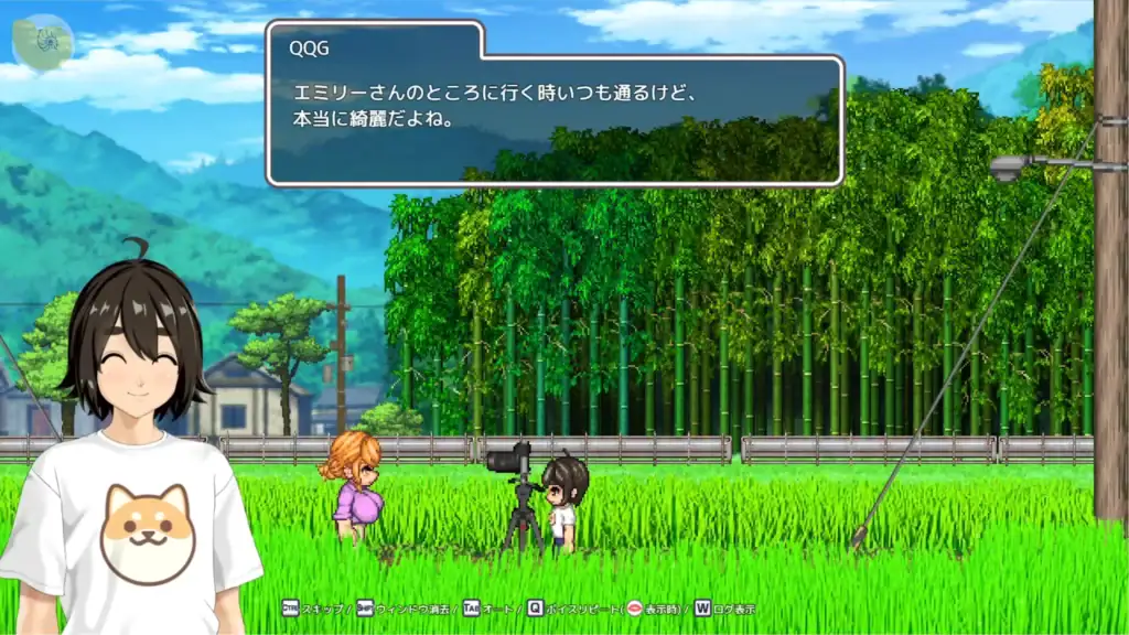 《おててつないで》村莊場景角色互動劇情畫面｜《おててつないで》村庄场景角色互动剧情画面｜『おててつないで』村でのキャラクターイベント｜Otetetsunaide village interaction event scene