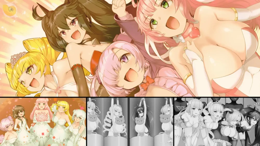 《 紅蓮四奏ピュアエレメンツ 》魔法少女四姊妹都被敵人進行大肚肚改造，男主角還啥都不知道!!!