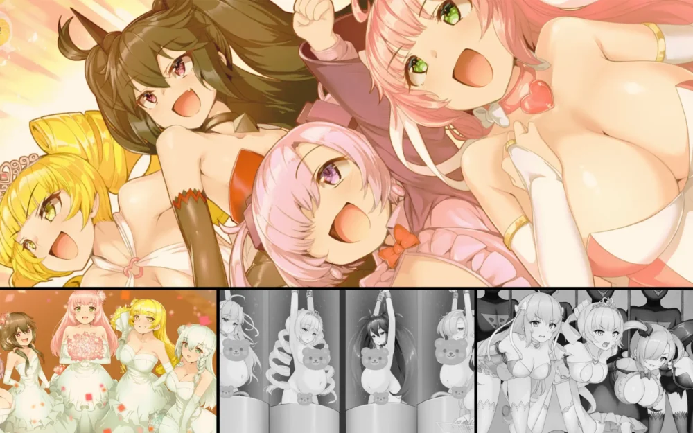 《 紅蓮四奏ピュアエレメンツ 》魔法少女四姊妹都被敵人進行大肚肚改造，男主角還啥都不知道!!!