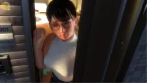 眼鏡女老師的獎勵日記2眼鏡女老師夜晚開門迎接玩家的場景特寫｜眼镜女老师的奖励日记2眼镜女老师夜晚开门迎接玩家的场景特写｜眼鏡っ娘先生のごほうびダイアリー2眼鏡教師が夜にドアを開けるシーン｜Glasses Girl Teacher Reward Diary 2 glasses teacher opening the door at night scene