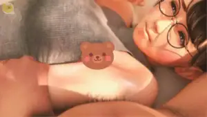 眼鏡女老師的獎勵日記動畫場景・眼鏡女教師與學生進行腋下親密互動的3D動畫畫面｜眼镜女老师的奖励日记动画场景・眼镜女教师与学生进行腋下亲密互动的3D动画画面｜メガネ女教師のご褒美日記 アニメシーン・脇を使ったユニークな親密シーン｜Glasses Female Teacher Reward Diary anime scene showing unique armpit interaction scene