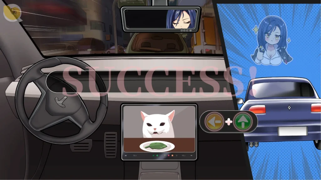 老司G 不塞車,只塞你 載客QTE小遊戲|老司G 不塞车,只塞你 载客QTE小游戏|老司G 不渋滞、君だけに突っ込む QTEゲーム画面|Old Driver G No Traffic, Only You – QTE Gameplay 紳士司機載客QTE操作方向按鍵互動畫面|绅士司机载客QTE操作方向按键互动界面|紳士ドライバー乗車QTE操作画面|Gentleman Driver passenger QTE gameplay screen