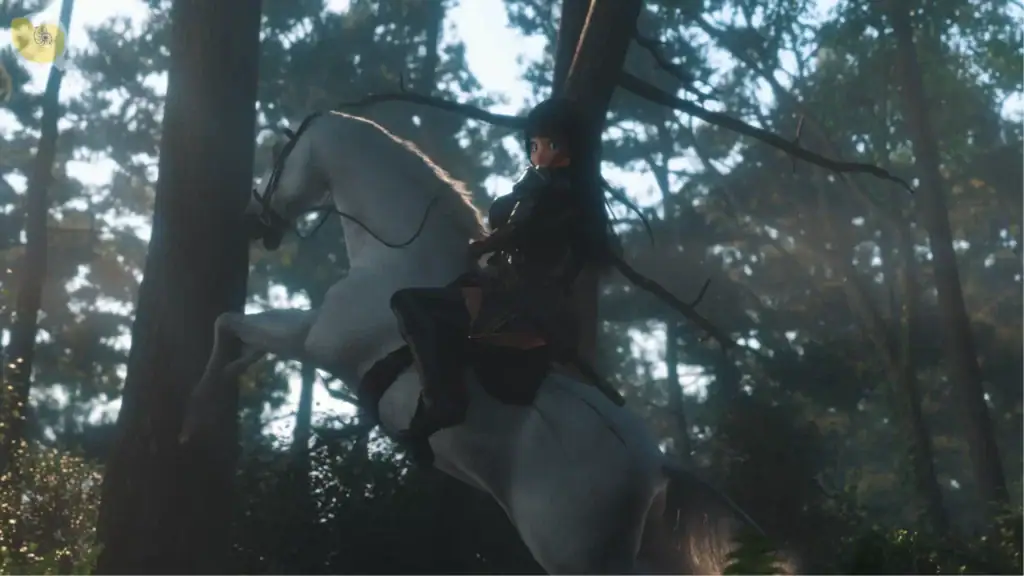 愛嬢學園魔神維爾普羅斯6森林場景公主騎馬現身救援劇情畫面｜爱嬢学园魔神维尔普罗斯6森林场景公主骑马现身救援剧情画面｜愛嬢学園魔神バイブロス6 森のシーン 姫が馬で救出するイベント｜Aijou Gakuen Majin Vibros 6 forest princess rescue on horseback scene