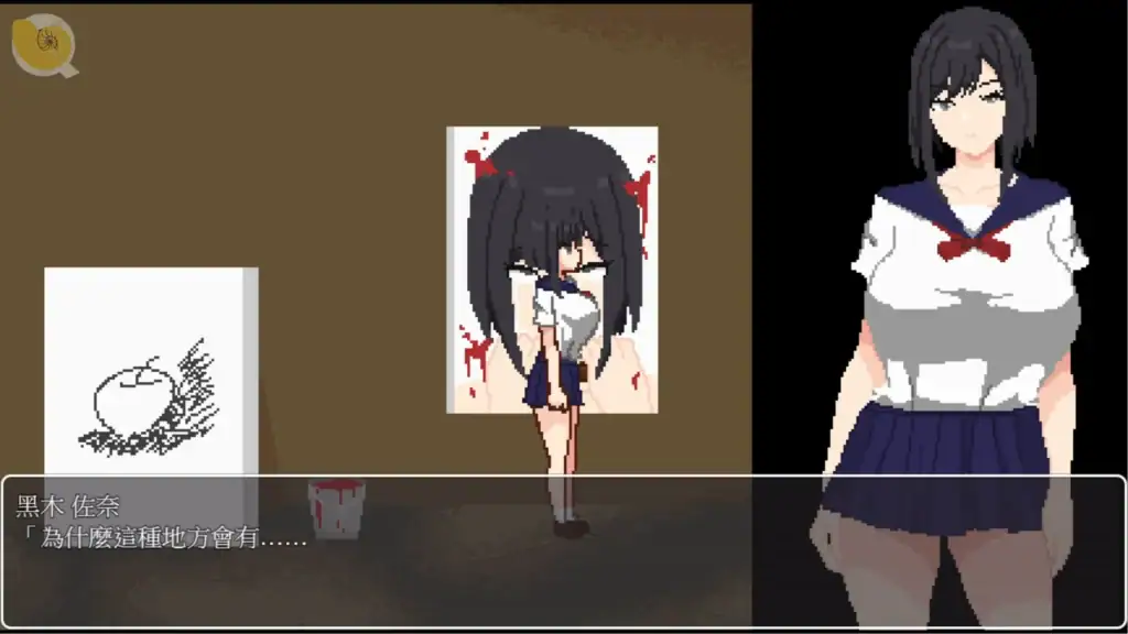 惡夢屋敷無限牢獄遊戲截圖詭異圖畫與環境細節展示｜恶梦屋敷无限牢狱游戏截图诡异图画与环境细节展示｜悪夢屋敷・無限牢獄のゲーム画面、不気味な絵と環境演出｜Akumu Yashiki Mugen Rougoku creepy painting atmosphere