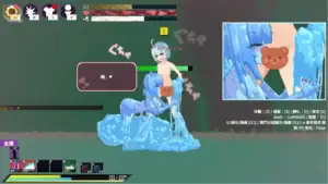 Tirysia偽娘主角遭史萊姆包覆觸發拘束異常狀態畫面｜Tirysia伪娘主角遭史莱姆包覆触发拘束异常状态画面｜ティリシア スライムに拘束される状態異常シーン｜Tirysia slime capture status effect scene