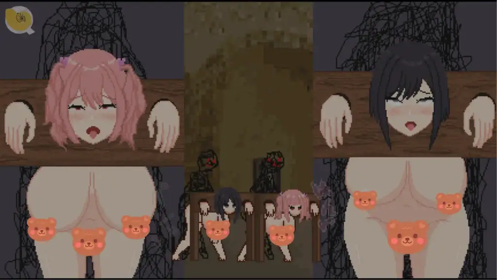 惡夢屋敷無限牢獄雙人教會綑綁情境動態像素CG畫面｜恶梦屋敷无限牢狱双人教会捆绑情境动态像素CG画面｜悪夢屋敷・無限牢獄 教会での二人拘束イベントCG｜Akumu Yashiki Mugen Rougoku church restraint duo CG