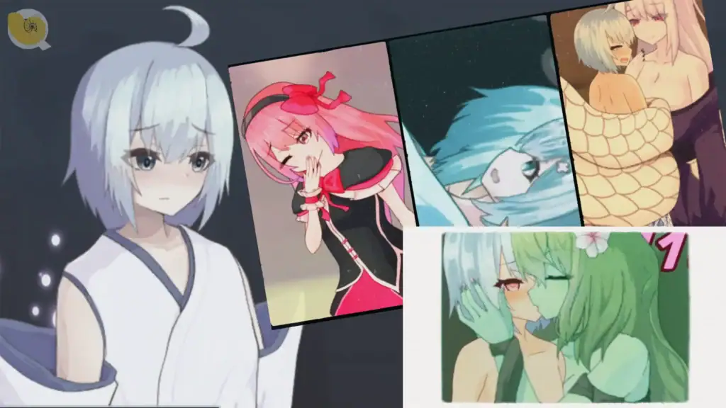 Tirysia偽娘主角與多種異常狀態互動畫面拼接主視覺封面｜Tirysia伪娘主角与多种异常状态互动场景拼接主视觉封面｜ティリシア 偽娘主人公と状態異常イベントをまとめたメインビジュアル｜Tirysia femboy protagonist with multiple status effect scenes collage key visual