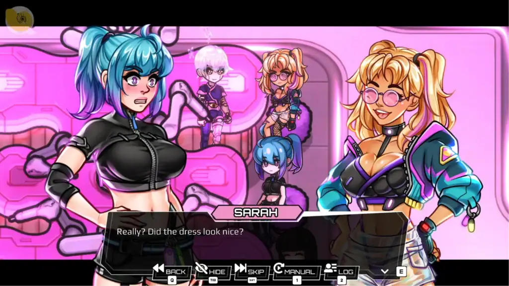 Third Crisis Neon Nights 劇情對話與角色互動畫面 藍髮女角｜Third Crisis Neon Nights 剧情对话与角色互动场面 蓝发女角｜Third Crisis Neon Nights ストーリー会話とキャラ交流シーン 青髪キャラ｜Third Crisis Neon Nights story dialogue and character interaction blue-haired protagonist