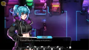 Third Crisis Neon Nights Steam 官方影片介紹 藍髮女角對話畫面 夜店場景｜Third Crisis Neon Nights Steam 官方视频介绍 蓝发女角对话画面 夜店场景｜Third Crisis Neon Nights Steam公式動画紹介 青髪キャラの会話シーン ナイトクラブ背景｜Third Crisis Neon Nights Steam video preview blue-haired character dialogue scene nightclub setting