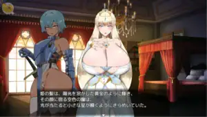 《リスタリア - 階級・領地・女。すべてを掴む成り上がり故事 -》公主與女冒險者劇情場景截圖｜《リスタリア - 阶级・领地・女。掌握一切的逆袭成长故事 -》公主与女冒险者剧情场景截图｜『リスタリア - 階級・領地・女。すべてを掴む成り上がりストーリー -』姫と女冒険者のイベントシーンスクリーンショット｜Listaria - A Rags-to-Riches Story of Rank, Territory, and Women - Princess and Female Adventurer Event Scene Screenshot