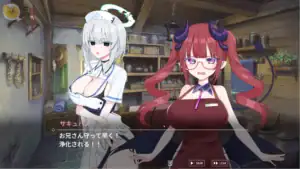 天使護士與魅魔角色共同登場劇情畫面｜天使护士与魅魔角色共同登场剧情画面｜天使ナースとサキュバスのイベントシーン｜Angel nurse and succubus story event