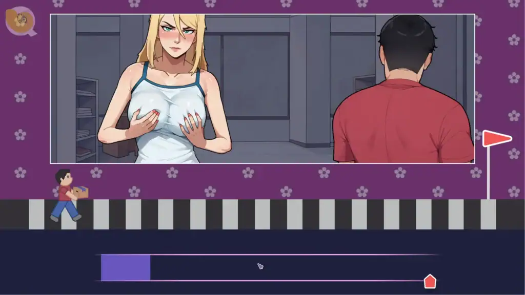 Love at Work 主線點擊關卡|Love at Work 主线点击关卡|Love at Work メインストーリークリックステージ|Love at Work Main Story Click Stage Love at Work 主線劇情中的橫向點擊小遊戲與金髮女主角事件|Love at Work 主线剧情中的横向点击小游戏与金发女主角事件|Love at Work のメインストーリーに登場する横スクロールクリックゲームと金髪ヒロインイベント|Love at Work main story click minigame featuring an event with a blonde heroine