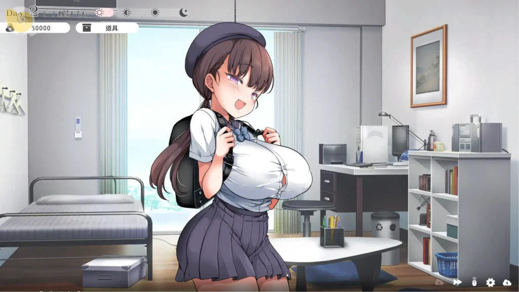 與魔性的她… 女主角的日常互動場景|与魔性的她… 女主角的日常互动场景|魔性の少女と… ヒロインとの日常交流|With the Bewitching Girl... Daily Interaction with the Heroine 《與魔性的她…》女主角在房間內露出俏皮表情|《与魔性的她…》女主角在房间内露出俏皮表情|『魔性の少女と…』部屋で小悪魔らしい表情を見せるヒロイン|With the Bewitching Girl... heroine shows a teasing expression inside the room