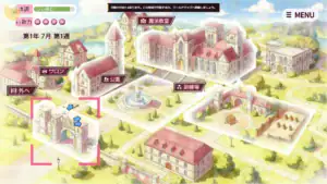クレア・ストラグル 學院地圖與每週行動安排｜克莱娅・Struggle 学院地图与每周行动安排｜クレア・ストラグル 学院マップと週間行動選択｜Claire Struggle academy map and weekly action planning