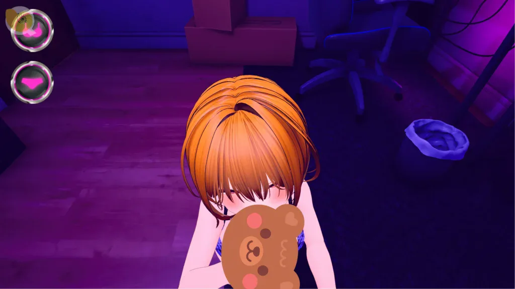 パパ活パンデミクス - 女子大生ビッチ化計画 - 3D角色近距離互動事件 | パパ活パンデミクス - 女子大生ビッチ化計画 - 3D角色近距离互动事件 | Papakatsu Pandemics - 3D Character Close-Up Interaction | パパ活パンデミクス - 女子大生ビッチ化計画 - 3Dキャラクター交流イベント パパ活パンデミクス - 女子大生ビッチ化計画 - 橘棕髮女性角色在紫色燈光房間中的3D近距離互動畫面 | パパ活パンデミクス - 女子大生ビッチ化計画 - 橙棕发女性角色在紫色灯光房间中的3D近距离互动场景 | Papakatsu Pandemics - Close-up 3D character interaction featuring an orange-haired woman in a purple-lit room | パパ活パンデミクス - 女子大生ビッチ化計画 - 紫色の照明がある部屋での茶髪女性キャラクターの3D交流シーン