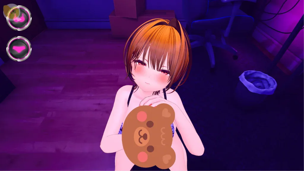 パパ活パンデミクス - 女子大生ビッチ化計画 - 3D角色臉紅表情與互動動畫 | パパ活パンデミクス - 女子大生ビッチ化計画 - 3D角色脸红表情与互动动画 | Papakatsu Pandemics - 3D Character Expressions and Animation | パパ活パンデミクス - 女子大生ビッチ化計画 - 3Dキャラクターの表情とモーション演出 パパ活パンデミクス - 女子大生ビッチ化計画 - 橘棕髮女性角色臉紅微笑的3D人物特寫與互動演出 | パパ活パンデミクス - 女子大生ビッチ化計画 - 橙棕发女性角色脸红微笑的3D人物特写与互动演出 | Papakatsu Pandemics - Close-up of a blushing orange-haired 3D female character during an interactive scene | パパ活パンデミクス - 女子大生ビッチ化計画 - 頬を赤らめて微笑む茶髪女性の3Dキャラクター演出