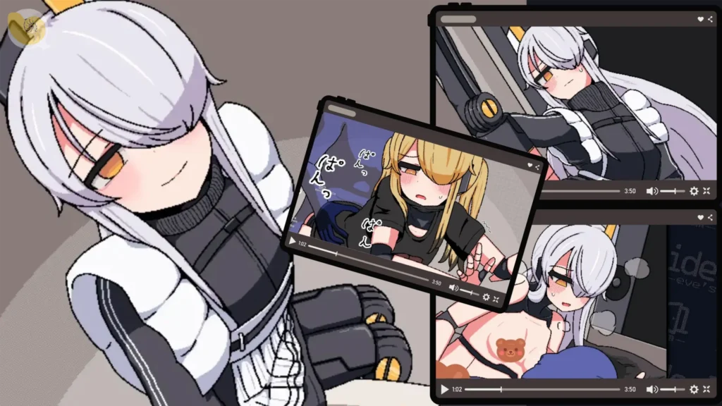 ideal -eve's room- 遊戲精選圖片，銀髮兔耳機器人 eve 與金髮少女的角色劇情CG及遊戲畫面 | ideal -eve's room- 游戏精选图片，银发兔耳机器人 eve 与金发少女的角色剧情CG及游戏画面 | ideal -eve's room- 銀髪ウサ耳アンドロイド eve と金髪少女のイベントCGを組み合わせたゲーム紹介画像 | ideal -eve's room- Featured Game Image Featuring Android eve and a Blonde Girl in a Story CG Collage